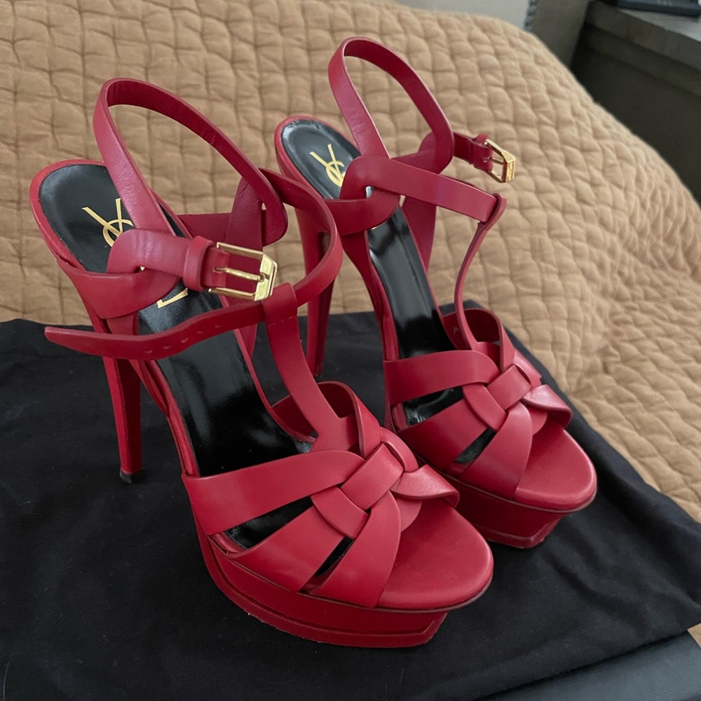 YSL red heels